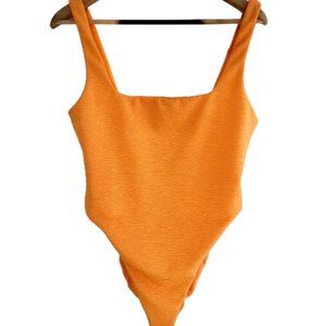 Mara Hoffman Orange One Piece Bathing Suit